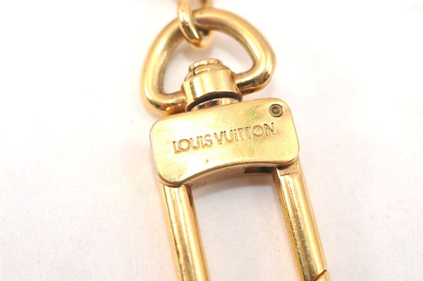 Authentic Louis Vuitton Charm Key Chain Anokre Gold M62698 LV 9618K