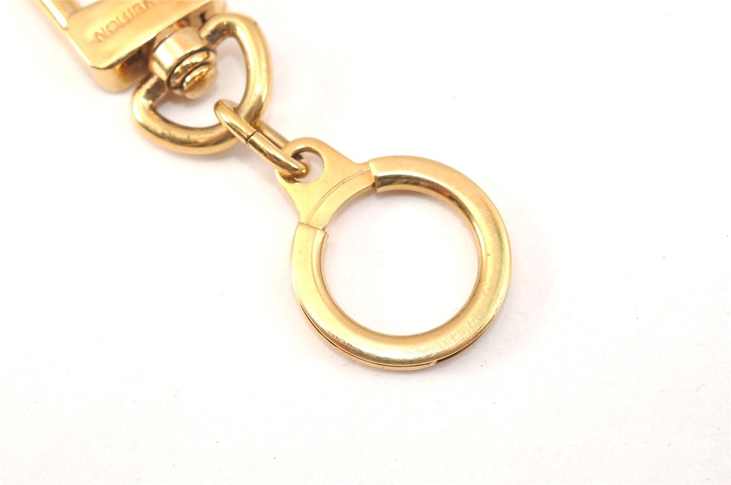 Authentic Louis Vuitton Charm Key Chain Anokre Gold M62698 LV 9618K