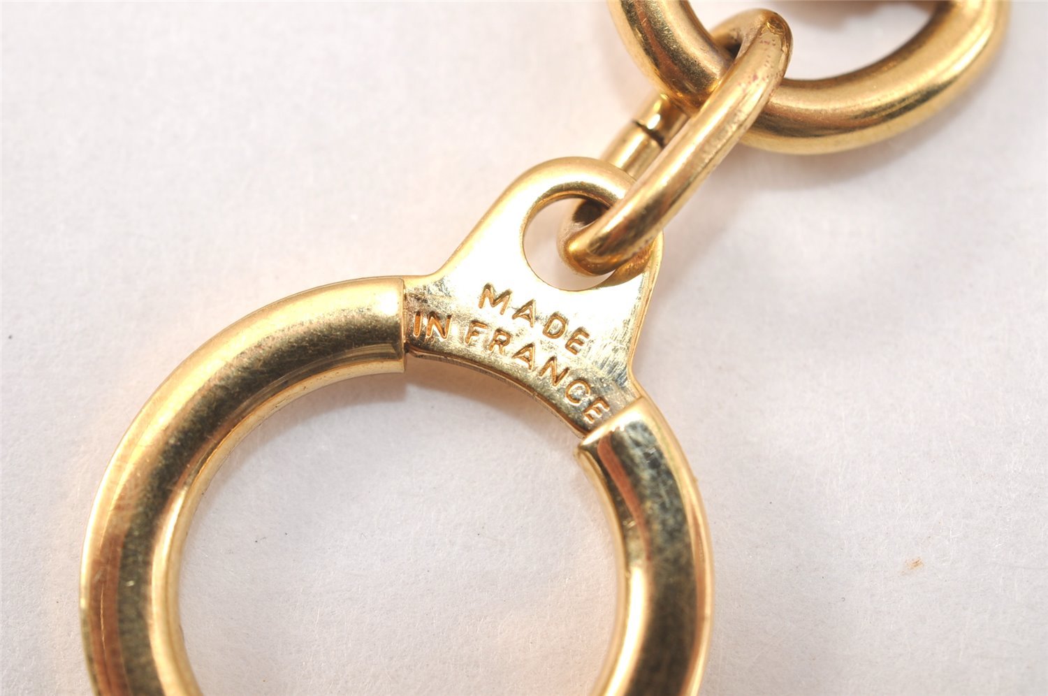 Authentic Louis Vuitton Charm Key Chain Anokre Gold M62698 LV 9618K