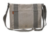 Authentic HERMES New Fourre Tout Basas Shoulder Cross Body Bag Canvas Gray 9619I