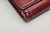 Authentic Cartier Happy Birthday Long Wallet Enamel Bordeaux Red Junk 9619J