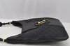 Authentic GUCCI Shoulder Bag Purse GG Canvas Leather 0014129 Black 9620I