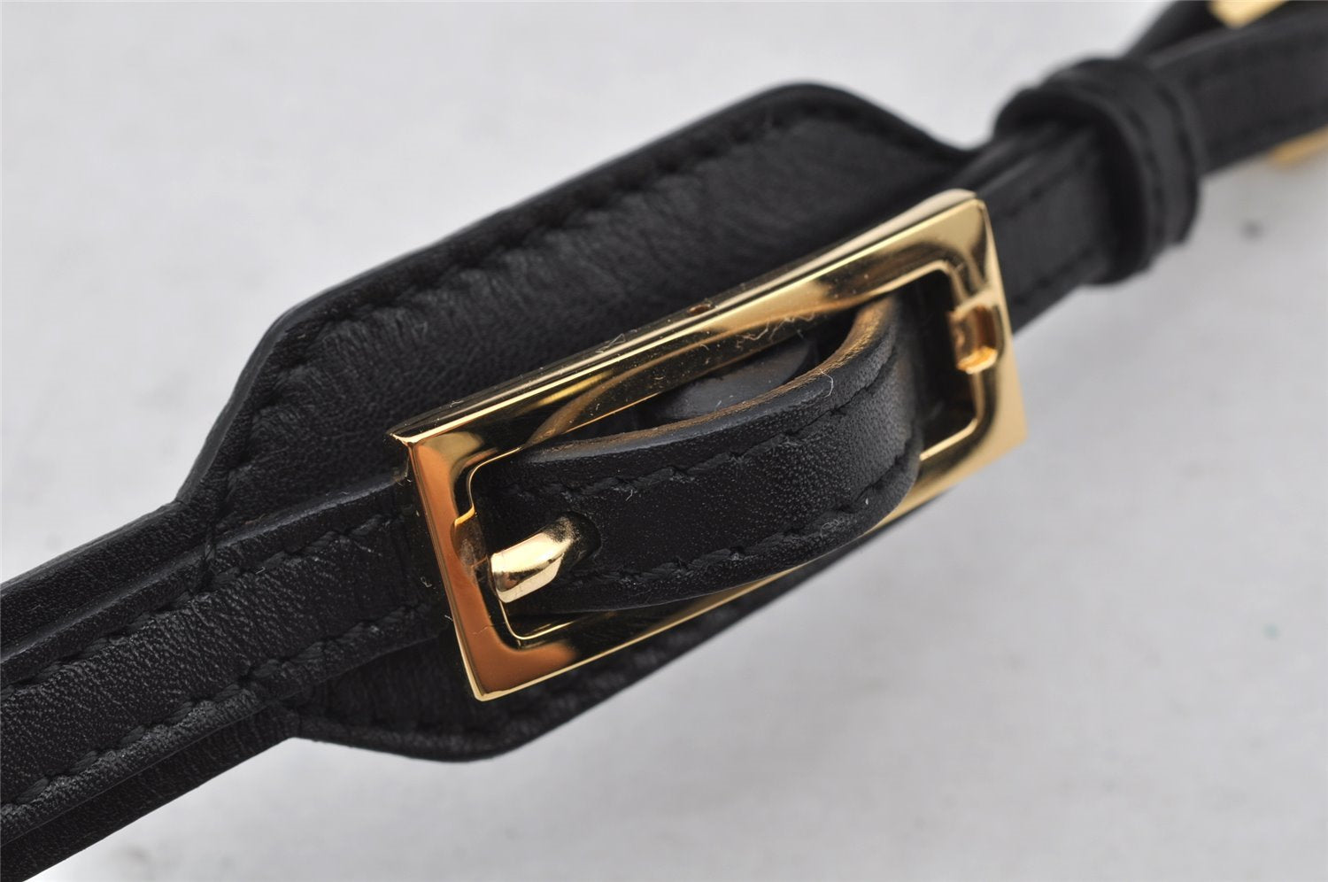 Authentic GUCCI Shoulder Bag Purse GG Canvas Leather 0014129 Black 9620I