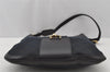Authentic GUCCI Shoulder Bag Purse GG Canvas Leather 0014129 Black 9620I