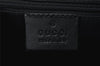 Authentic GUCCI Shoulder Bag Purse GG Canvas Leather 0014129 Black 9620I