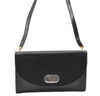 Authentic Christian Dior Vintage Shoulder Bag Purse Leather Black CD Junk 9621I