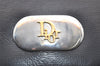 Authentic Christian Dior Vintage Shoulder Bag Purse Leather Black CD Junk 9621I