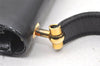 Authentic Christian Dior Vintage Shoulder Bag Purse Leather Black CD Junk 9621I