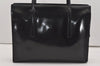 Authentic PRADA SPAZZOLATO SPOR Leather Shoulder Hand Bag B6902 Black 9622I