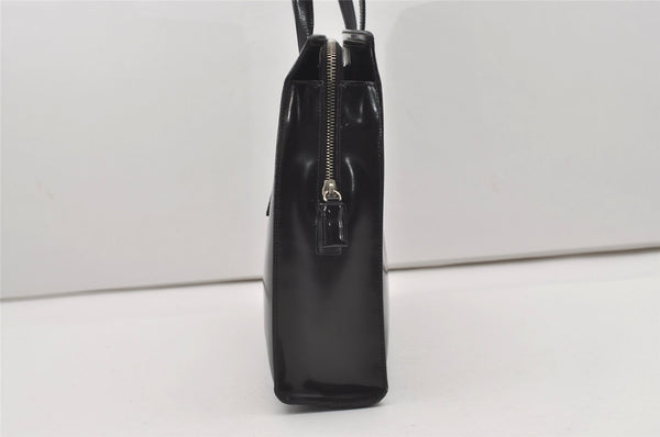 Authentic PRADA SPAZZOLATO SPOR Leather Shoulder Hand Bag B6902 Black 9622I