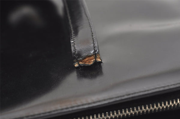 Authentic PRADA SPAZZOLATO SPOR Leather Shoulder Hand Bag B6902 Black 9622I