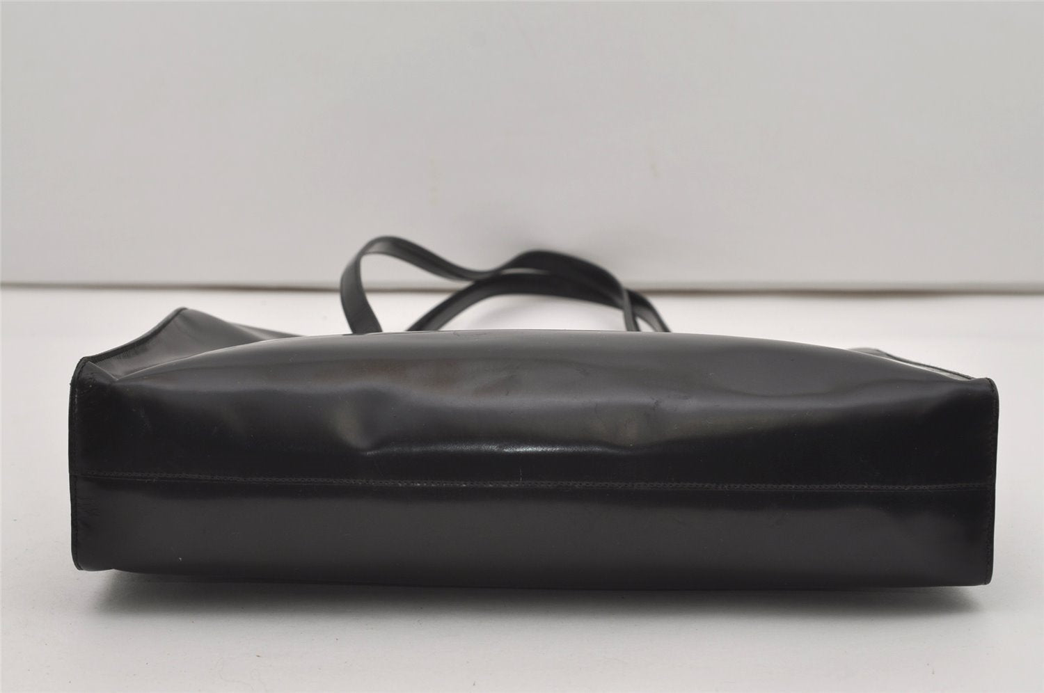 Authentic PRADA SPAZZOLATO SPOR Leather Shoulder Hand Bag B6902 Black 9622I