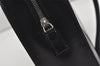 Authentic PRADA SPAZZOLATO SPOR Leather Shoulder Hand Bag B6902 Black 9622I