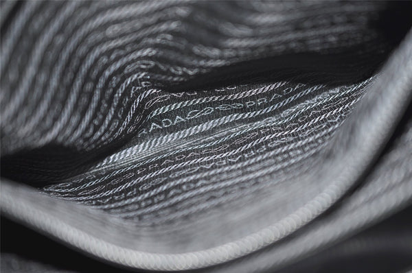 Authentic PRADA SPAZZOLATO SPOR Leather Shoulder Hand Bag B6902 Black 9622I