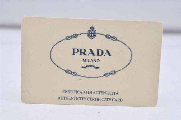 Authentic PRADA SPAZZOLATO SPOR Leather Shoulder Hand Bag B6902 Black 9622I