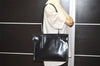 Authentic PRADA SPAZZOLATO SPOR Leather Shoulder Hand Bag B6902 Black 9622I