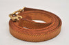 Authentic Louis Vuitton Leather Shoulder Strap Beige 50.8" LV 9622J