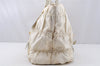 Authentic PRADA Vintage Nappa Gaufre Tote Hand Bag Nylon Leather White 9623I