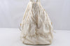 Authentic PRADA Vintage Nappa Gaufre Tote Hand Bag Nylon Leather White 9623I