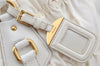 Authentic PRADA Vintage Nappa Gaufre Tote Hand Bag Nylon Leather White 9623I