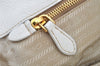 Authentic PRADA Vintage Nappa Gaufre Tote Hand Bag Nylon Leather White 9623I