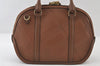 Authentic BURBERRY Vintage Leather 2Way Shoulder Hand Bag Purse Brown 9625I