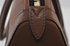 Authentic BURBERRY Vintage Leather 2Way Shoulder Hand Bag Purse Brown 9625I