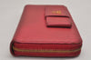 Authentic PRADA Saffiano Ribbon Leather Long Wallet Purse Pink Box 9625J