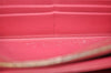 Authentic PRADA Saffiano Ribbon Leather Long Wallet Purse Pink Box 9625J