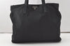 Authentic PRADA Nylon Tessuto Leather Shoulder Hand Bag BR1164 Black 9628I