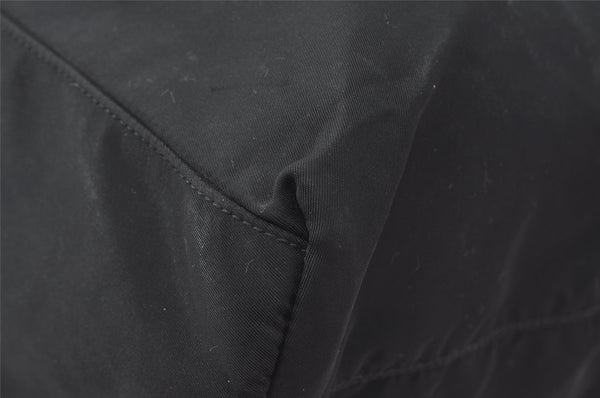 Authentic PRADA Nylon Tessuto Leather Shoulder Hand Bag BR1164 Black 9628I