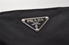 Authentic PRADA Nylon Tessuto Leather Shoulder Hand Bag BR1164 Black 9628I