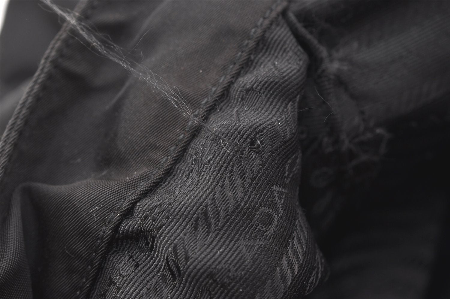 Authentic PRADA Nylon Tessuto Leather Shoulder Hand Bag BR1164 Black 9628I