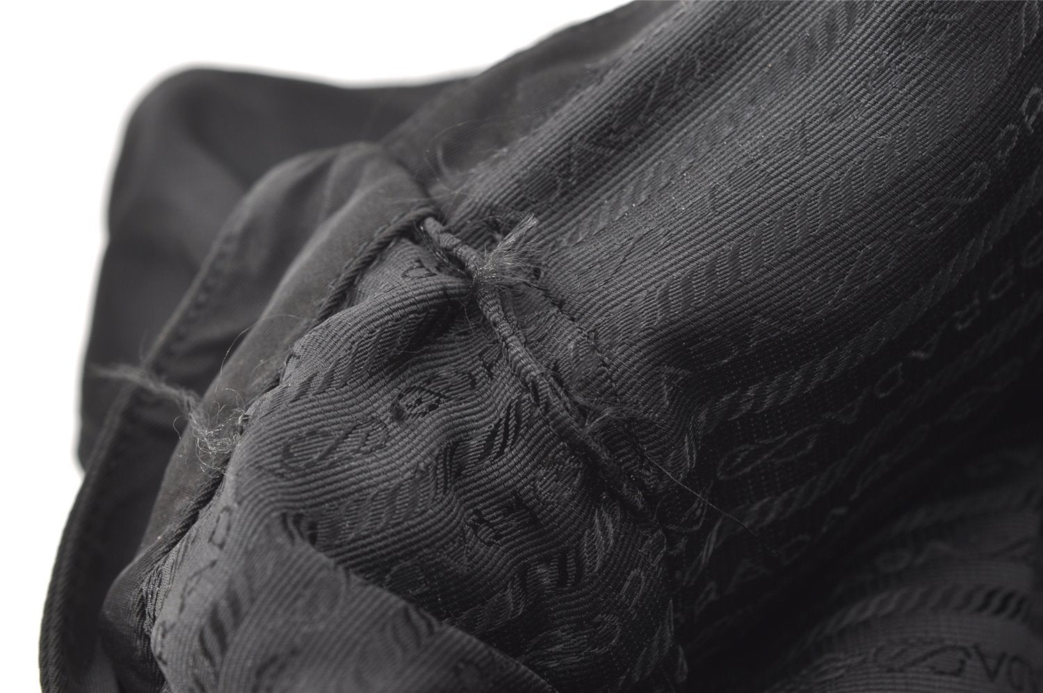 Authentic PRADA Nylon Tessuto Leather Shoulder Hand Bag BR1164 Black 9628I