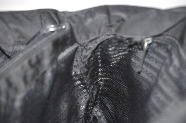 Authentic PRADA Nylon Tessuto Leather Shoulder Hand Bag BR1164 Black 9628I