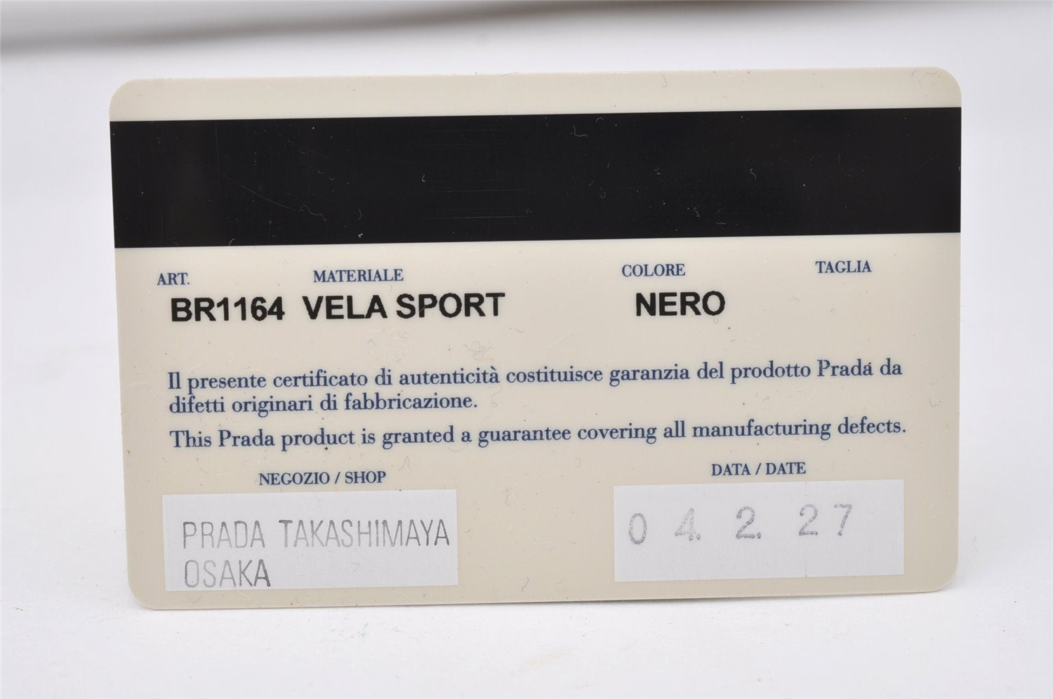 Authentic PRADA Nylon Tessuto Leather Shoulder Hand Bag BR1164 Black 9628I