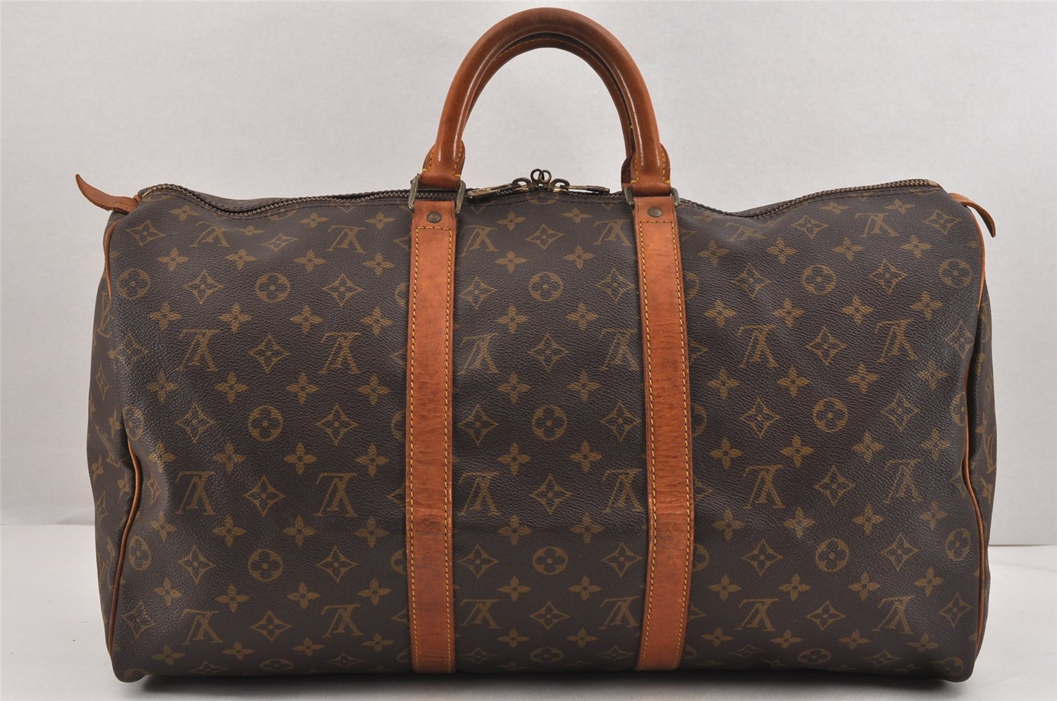 Authentic Louis Vuitton Monogram Keepall 50 Travel Boston Bag M41426 LV 9628J