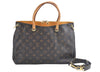 Authentic Louis Vuitton Monogram Pallas 2Way Hand Bag Yellow M40929 LV 9630J