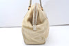 Authentic PRADA Nylon Tessuto Leather Shoulder Hand Bag Purse Beige 9632I
