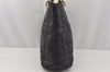 Authentic Christian Dior Lady Dior PVC Leather Cannage Hand Bag Black CD 9633I