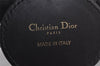 Authentic Christian Dior Lady Dior PVC Leather Cannage Hand Bag Black CD 9633I