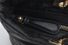 Authentic Christian Dior Lady Dior PVC Leather Cannage Hand Bag Black CD 9633I