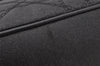 Authentic Christian Dior Lady Dior PVC Leather Cannage Hand Bag Black CD 9633I