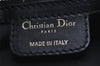 Authentic Christian Dior Lady Dior PVC Leather Cannage Hand Bag Black CD 9633I