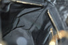 Authentic Christian Dior Lady Dior PVC Leather Cannage Hand Bag Black CD 9633I