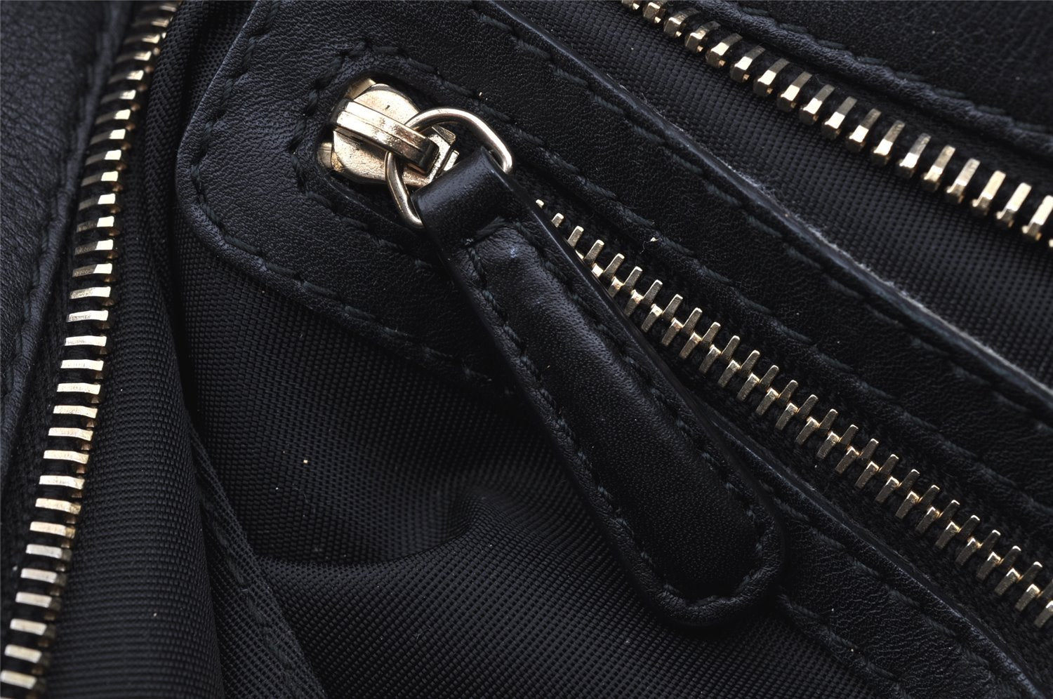 Authentic Christian Dior Lady Dior PVC Leather Cannage Hand Bag Black CD 9633I