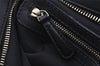 Authentic Christian Dior Lady Dior PVC Leather Cannage Hand Bag Black CD 9633I