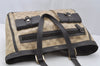 Authentic GUCCI GG Crystal Abbey Shoulder Tote Bag GG PVC Leather Brown 9634I