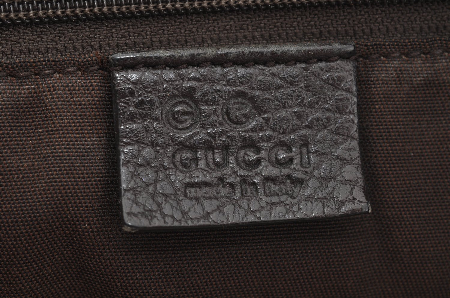 Authentic GUCCI GG Crystal Abbey Shoulder Tote Bag GG PVC Leather Brown 9634I