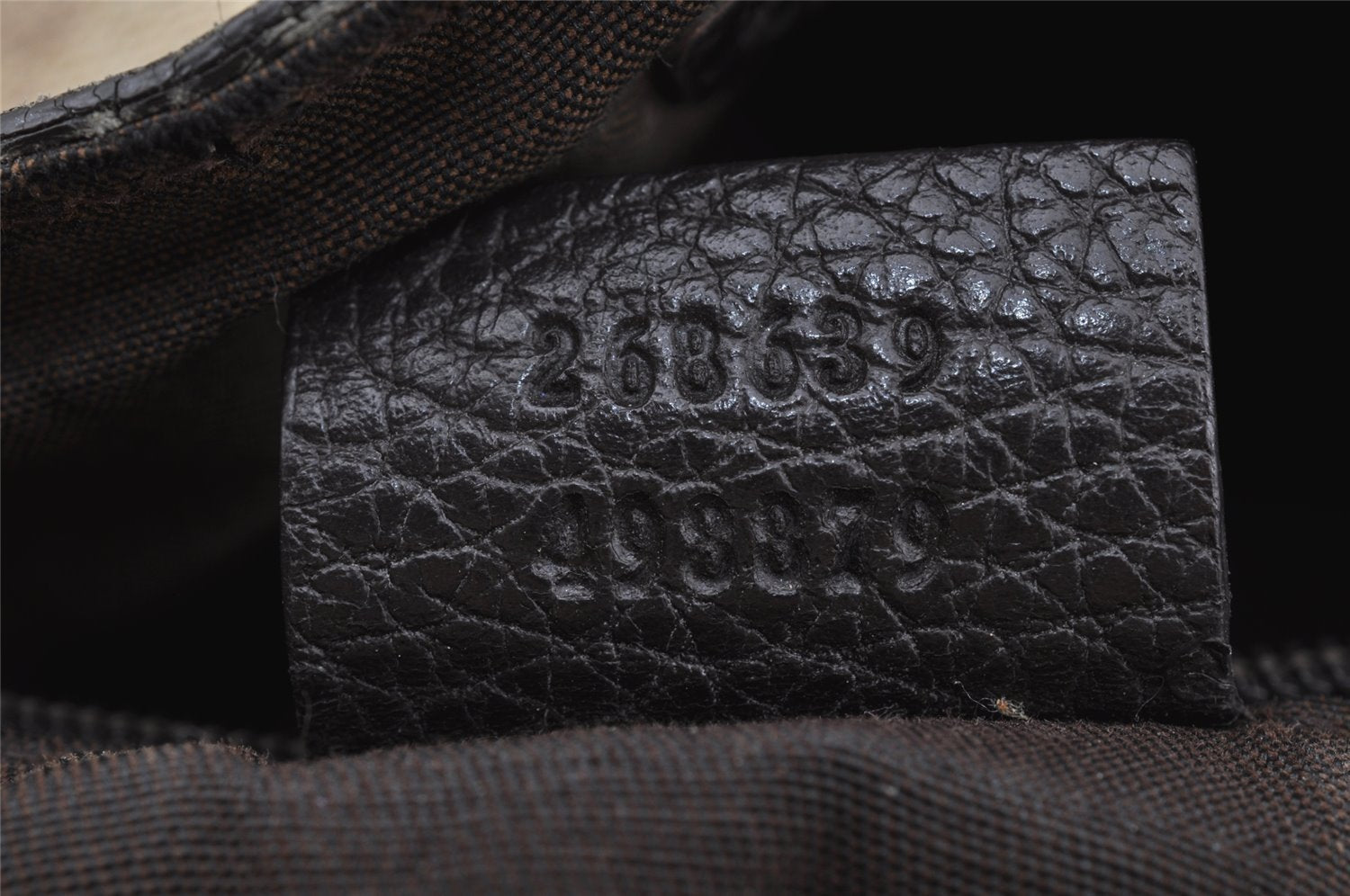 Authentic GUCCI GG Crystal Abbey Shoulder Tote Bag GG PVC Leather Brown 9634I